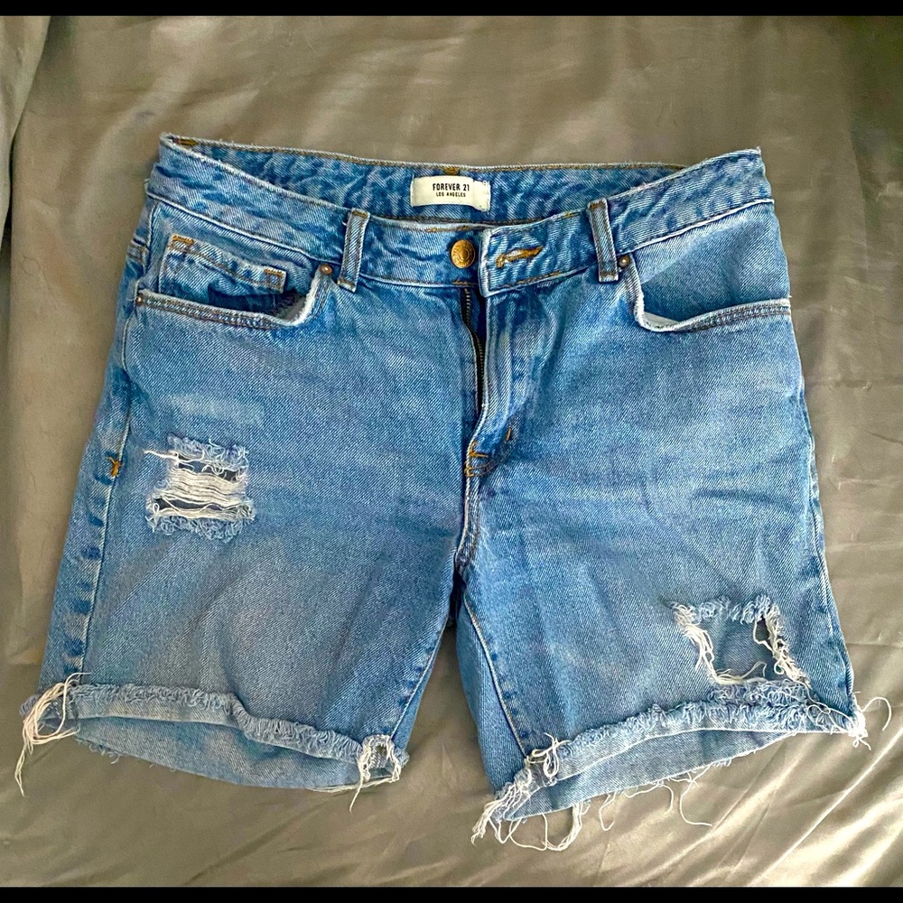 Denim shorts